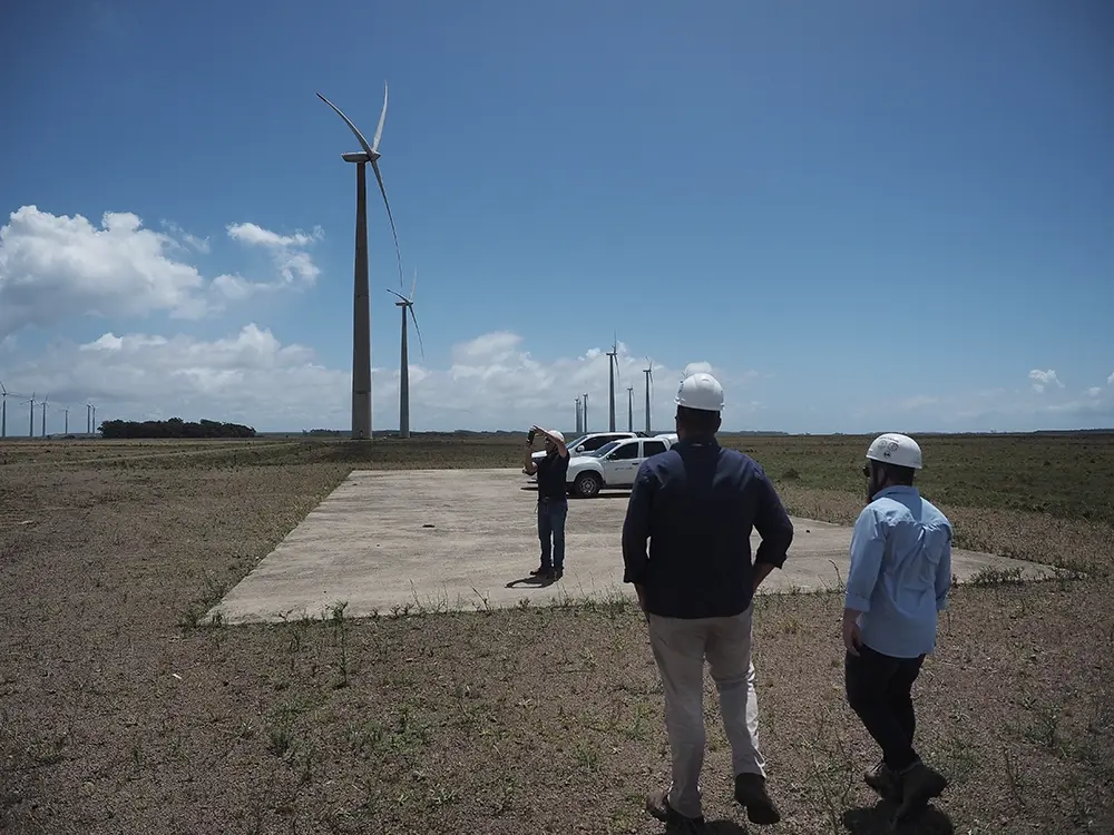 Wind power installations